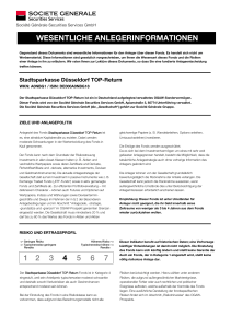 Wesentliche Anlegerinformationen - Société Générale Securities