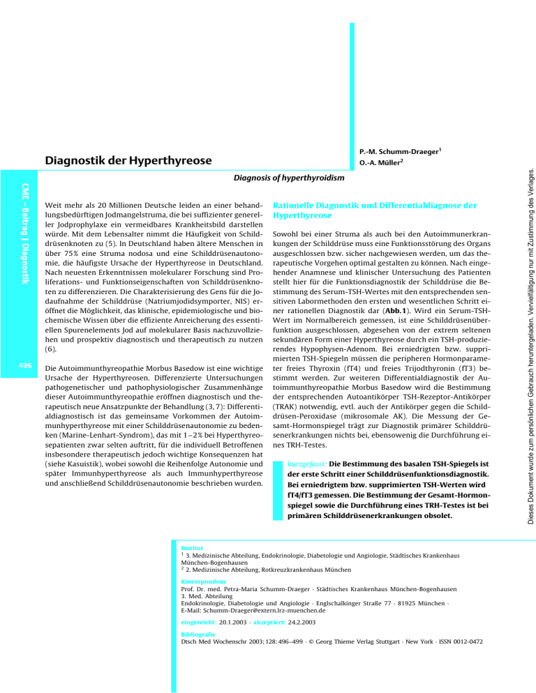Diagnostik Der Hyperthyreose 9054