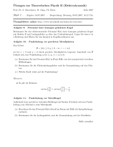 Ubungen zur Theoretischen Physik II - tp1