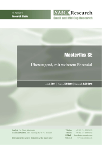 Masterflex SE - SMC Research