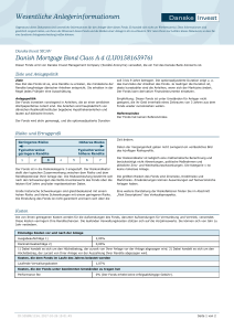 Wesentliche Anlegerinformationen