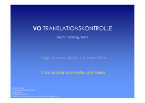 vo translationskontrolle vo translationskontrolle