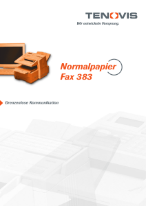 Normalpapier Fax 383 - LIPINSKI TELEKOM GmbH