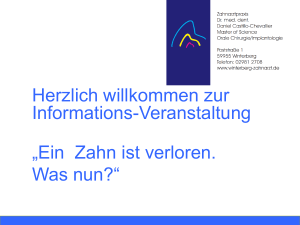 Zahnimplantate von Straumann werden seit 30 Jahren erfolgreich