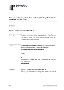 Entscheid des Kantonsgerichts Basel-Landschaft