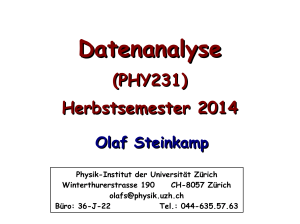 Datenanalyse - physik.uzh.ch
