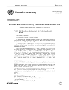 Generalversammlung - the United Nations