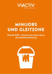 Minijobs und Gleitzone