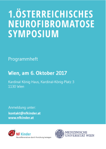 1.österreichisches neurofibromatose symposium