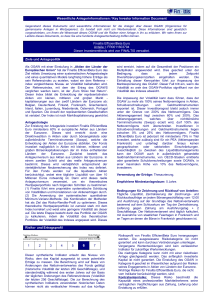 Informations clés pour l`investisseur