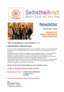 Newsletter - Verein Selbstheilkraft