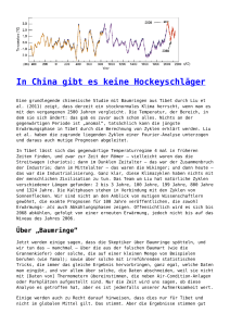 In China gibt es keine Hockeyschläger