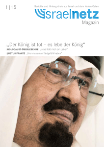 1|15 | „Der König ist tot – es lebe der König“ Magazin