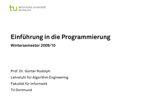 Einführung in die Programmierung