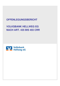 offenlegungsbericht volksbank hellweg eg nach art. 435 bis 455 crr