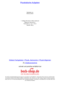 Physikalische Aufgaben - ReadingSample - Beck-Shop