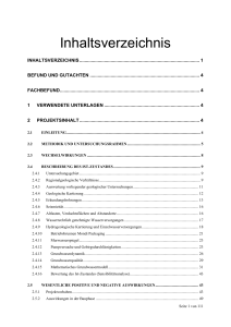 Befund und Gutachten aus dem Fachbereich Hydrogeologie