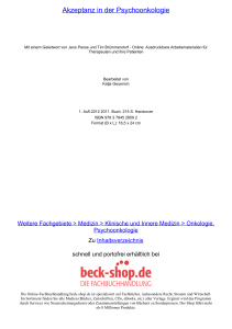 Akzeptanz in der Psychoonkologie - ReadingSample - Beck-Shop