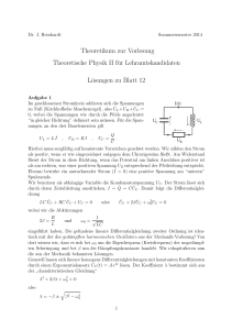 Theoretikum zur Vorlesung Theoretische Physik II für