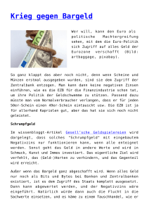 Krieg gegen Bargeld