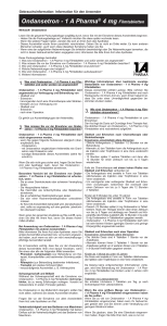 Ondansetron - 1 A Pharma® 4 mg Filmtabletten - medikamente