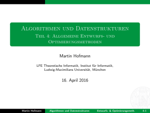 Algorithmen und Datenstrukturen