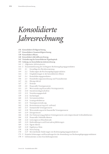 Konsolidierte Jahresrechnung