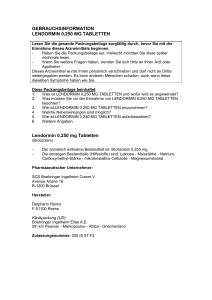 GEBRAUCHSINFORMATION LENDORMIN 0250 MG