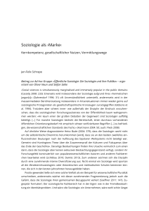 Soziologie als ›Marke‹ - Publikationen der Deutschen Gesellschaft