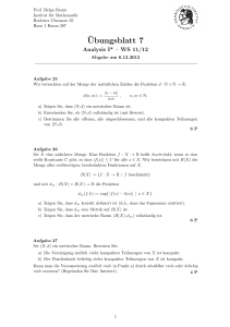 Ubungsblatt 7 - Institut für Mathematik