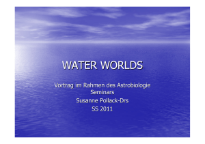 WATER WORLDS Vortrag