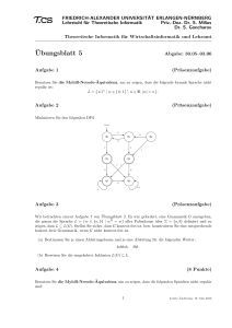 Ubungsblatt 5 - Theoretische Informatik