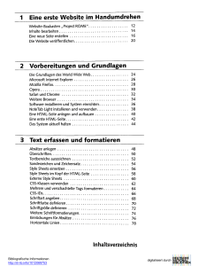 Eine erste Website im Handumdrehen 2 Vorbereitungen und