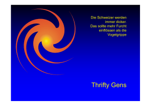 Thrifty Gens - Dr. med. Jürg Eichhorn