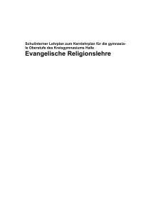 Evangelische Religionslehre