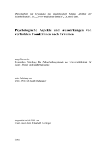 Psychologische Aspekte und Auswirkungen von verfärbten