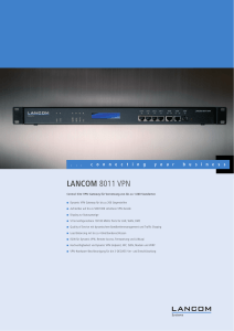 lancom 8011 vpn - LANCOM Systems GmbH