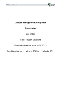 Disease Management Programm Brustkrebs der - DAK