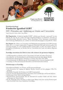 Fundación Igualdad LGBT HIV-Prävention und Aufklärung an