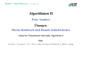 Algorithmen II - KIT – ITI Algorithmik II