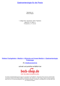 Gastroenterologie für die Praxis - ReadingSample - Beck-Shop