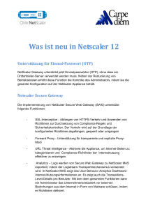 Was ist neu in Netscaler 12