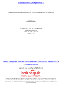 Elektrotechnik für Ingenieure 1 - ReadingSample - Beck-Shop