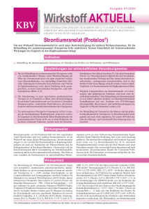 Wirkstoff AKTUELL Strontiumranelat (Protelos®)