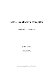 SJC – Small Java Compiler