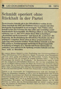 UID 1974 Nr. 36 Beilage: Dokumentation, Union in Deutschland
