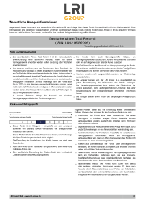 Deutsche Aktien Total Return I (ISIN