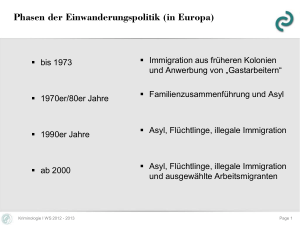 Phasen der Einwanderungspolitik (in Europa)