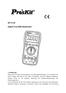 MT-1710 Digital True RMS-Multimeter