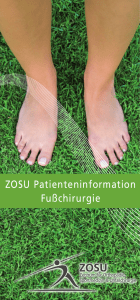 ZOSU Patienteninformation Fußchirurgie